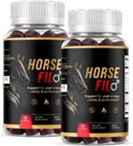 Two bottles of HorseFil L-Citrulline and maca root gummies for men